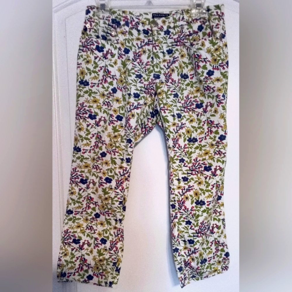 Polo Jeans Co. Ralph Lauren Cropped floral Print Pants